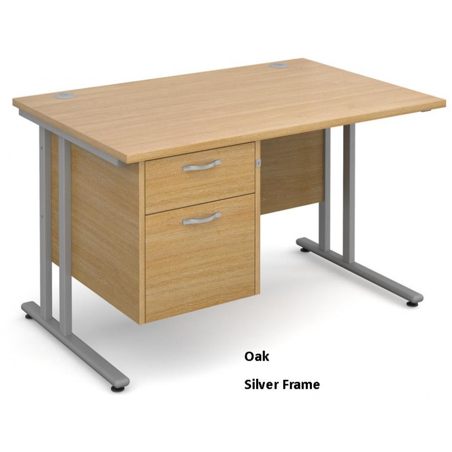 Maestro Cantilever Desk with Fixed Pedestal